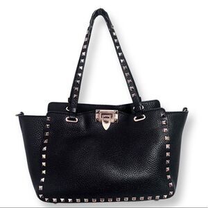 Valentino Garavani Small Grainy Calfskin Rockstud Tote♥️LIKE NEW♥️